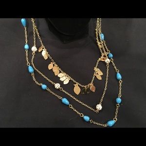 Lilly Pulitzer Long triple chain necklace